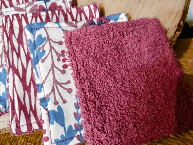 Lot de 5 lingettes thème fleurie 