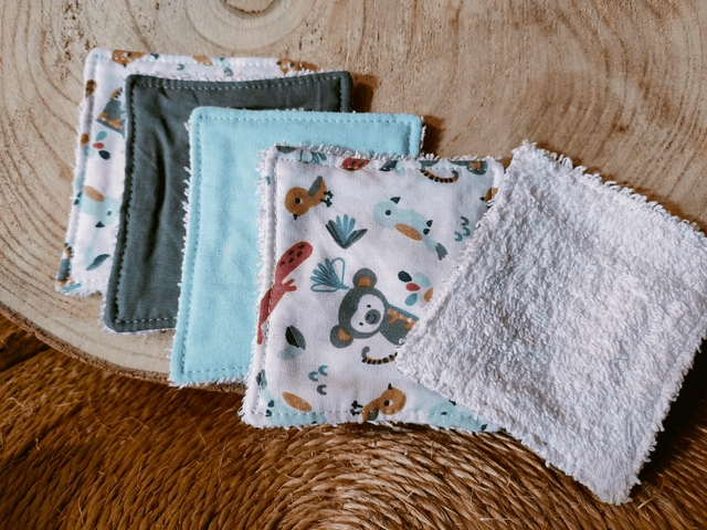 Lot de 5 lingettes jungle 